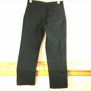 Amanda Gloria Vanderbilt Black Jeans, Sze 12 Short